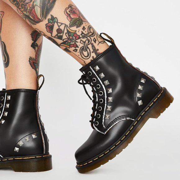 Dr. Martens Shoes - NWT Dr. Martens 1460 Studded Lace-Up Boots